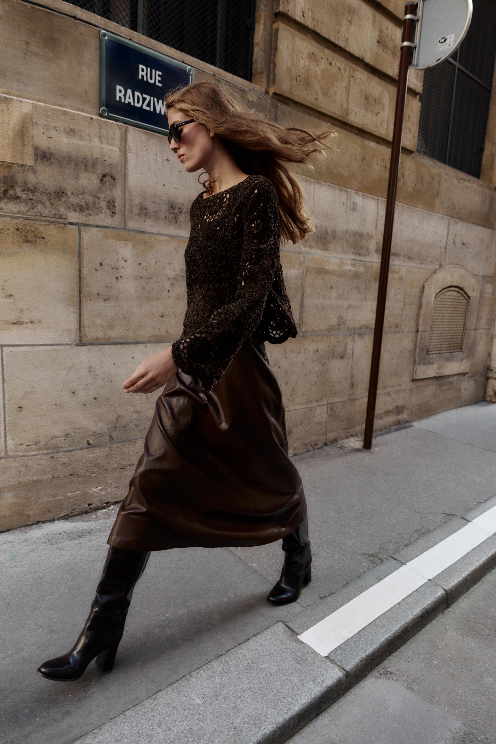 CROCHET LONG SLEEVE JUMPER